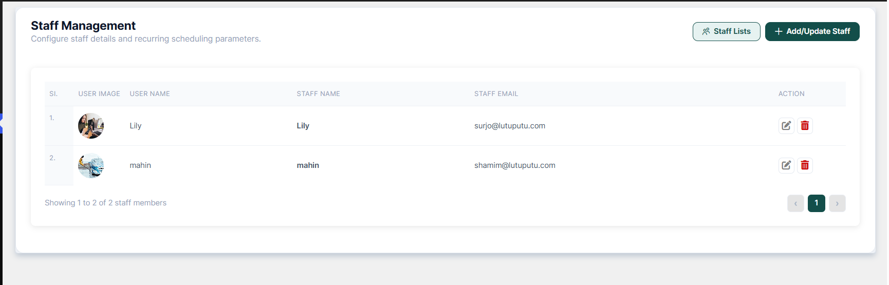 Analytics dashboard with KPI cards, charts, and recent bookings
