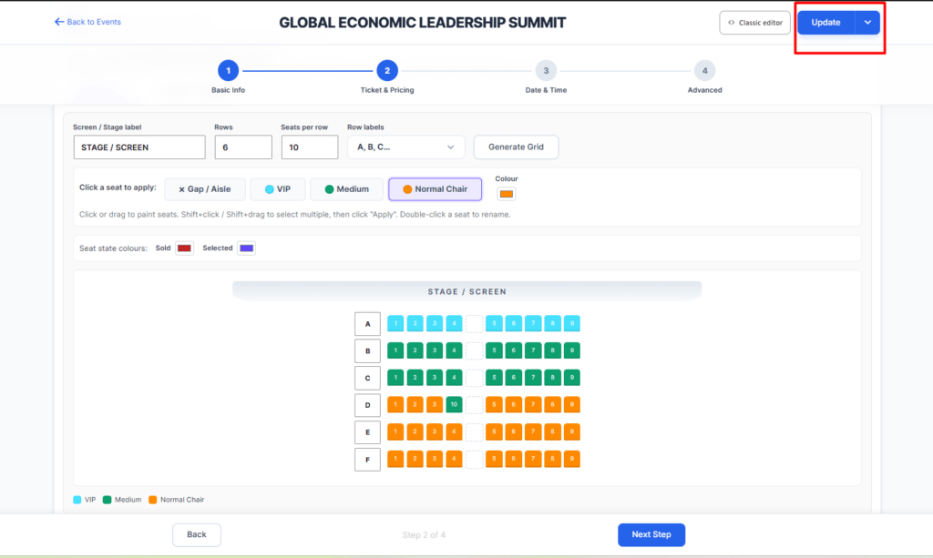 How to Add Event Seating Plan Using Seat Plan Addon 14